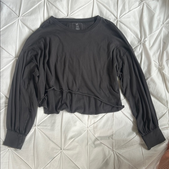 We the Free Loose Fit Drop Shoulder Crop Shirt - Size Medium - Picture 2 of 6